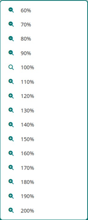 Zoom Bar Right-Click Menu