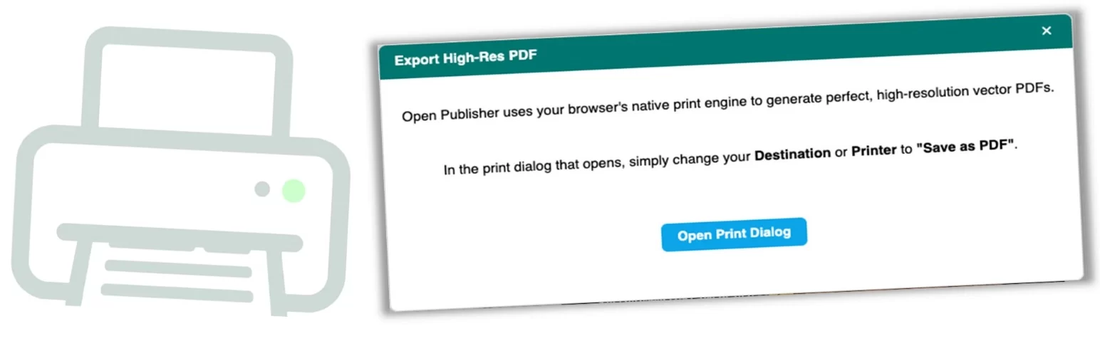 Export to High-Res PDF