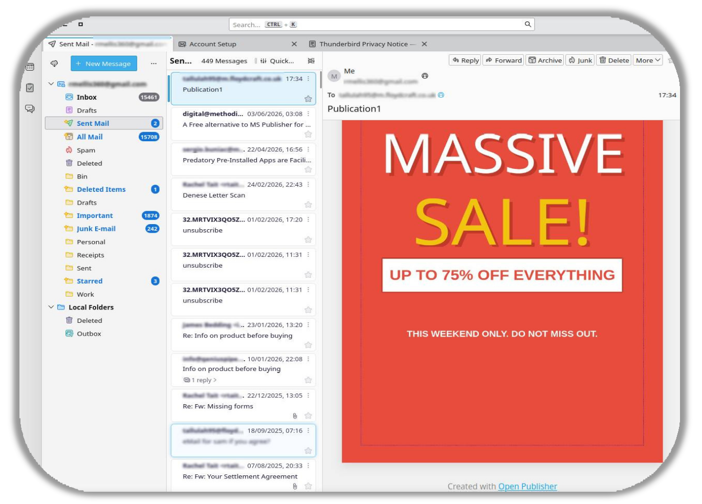 How to Share a Page via Email