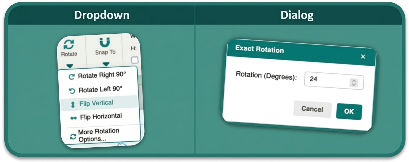 Rotation & Flipping Controls